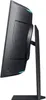 Side view of a black computer monitor on a white background. Produktbild-Vorschau