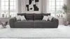 Big-Sofa XXL 306 cm Federkern Lounge Couch mit Bezug aus Produktbild-Vorschau 2