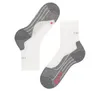A pair of white and gray running socks are shown against a white background. Produktbild-Vorschau