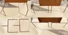 A collage of four images showing a metal planter stand and its components. Produktbild-Vorschau