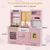 COSTWAY Houten kinderkooktoestel, speelkeuken met licht, Productafbeelding-voorbeeld 3