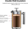 350ml/800ml/1000ml French Press kávovar Nerezová ocel Náhled obrázku produktu 3