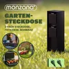 MONZANA® Gartensteckdose 2fach IP44 Metallspieß Garten Produktbild-Vorschau 2