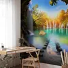 Selbstklebende Folie Fototapete - Turquoise Lake 441x315 cm Produktbild-Vorschau 1