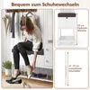 COSTWAY Ławka na buty z pokrywą na zawiasach, siedziskiem i Podgląd zdjęcia produktu 6
