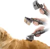 A set of vacuum cleaner attachments for pet grooming, shown in use on a golden retriever. Podgląd zdjęcia produktu