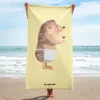 Mr. & Mrs. Panda Handtuch Igel Wein - Gelb Pastell - Produktbild-Vorschau 2
