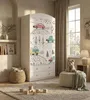 Armadio per bambini grande, bianco, con cassetti e asta Anteprima dell’immagine prodotto 6