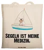 Mr. & Mrs. Panda Shopping Tasche Bär Segeln - Transparent - Produktbild-Vorschau 1