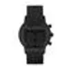 A black analog watch is shown against a white background. Produktbild-Vorschau