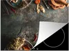 KitchenYeah© Herdabdeckplatte Marmor - Gemüse - Herbst - Produktbild-Vorschau 1
