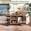 COSTWAY Grillwagen Outdoor, 130x47x92cm Servierwagen auf Produktbild-Vorschau 6