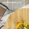 Outsunny Gartentisch Ø118cm, Wetterfest Balkontisch aus Produktbild-Vorschau 5