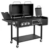 TAINO Hero Duo Gasgrill Holzkohlegrill Smoker Grillwagen Produktbild-Vorschau 2