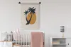 MuchoWow® Wandteppich Wandbehang Palme - Sonne - Pastell Produktbild-Vorschau 2