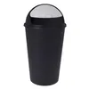 XL Abfalleimer mit Schiebedeckel - 25 L / schwarz - Runder Produktbild-Vorschau 4