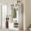 Merax Garderobenständer, Flurgarderobe mit Sitzbank, 1 Produktbild-Vorschau 3