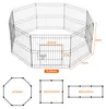 Enclos extérieur pour animaux domestiques 591650 noir, parc Voir les images du produit 4