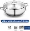 Korkmaz Tombik A1800 9-teilige Kochtopfset Silber Náhled obrázku produktu
