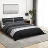 CLORIS Bettwäsche-Set Schwarz und Weiß 220x240 cm Baumwolle Produktbild-Vorschau 1
