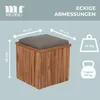 Teakbox Oxford mit Sitzkissen Teakholz massiv Hocker Garten Produktbild-Vorschau 10