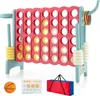 DREAMADE Riesiges 4 Gewinnt Spiel mit Basketballkorb und Produktbild-Vorschau 1