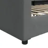 vidaXL Łóżko dzienne ciemnoszare 90x190 cm tkanina Podgląd zdjęcia produktu 6