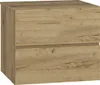 A close-up, front-facing view of a wooden bathroom cabinet with two drawers. Náhled obrázku produktu