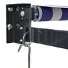vidaXL Tenda retrattile blu e bianca 3,5x2,5 m Tessuto e Anteprima dell’immagine prodotto 15