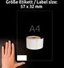 Avery Zweckform AS0722540, Rollen-Etiketten, 32 x 57  mm, Produktbild-Vorschau 4
