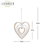 Deko Herz Mobile H35cm Windspiel MDF Holz Natur Weiß Produktbild-Vorschau 2
