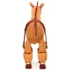 A plush toy horse seen from the back, standing on a white background. Podgląd zdjęcia produktu