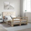The Living Store Massivholzbett mit Kopfteil 140x200 cm Produktbild-Vorschau 4