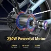 Close-up of an electric bicycle motor with feature callouts. Produktbild-Vorschau