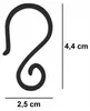 Háčiky na odkvapy pre svetelné dekorácie HOOK000017-B, 60 Náhľad obrázku produktu 3