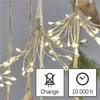 LED světelný řetěz – svítící trsy, nano, 2,35 m, vnitřní, teplá bílá, časovač Anteprima dell’immagine prodotto