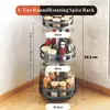 360° drehbarer 3 Etagen Küchenorganizer für Gewürze mit Produktbild-Vorschau 6