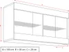 A diagram showing the dimensions of a cabinet. Náhľad obrázku produktu