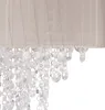 Relaxdays Deckenlampe Kristall, Lampenschirm aus Organza, Produktbild-Vorschau 9