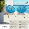 Lot de 2 chaises de jardin Santana - bleu Voir les images du produit 2