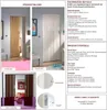 Falttür Modell 3 esche weiß 84x205cm Falttür Schiebetür Produktbild-Vorschau 3
