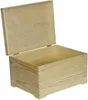 An open wooden box with a lid, shown from a slightly elevated angle against a white background. Produktbild-Vorschau