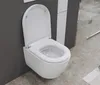 Keramik Hänge-WC Wand WC Tiolette - spülrandlos - Softclose Produktbild-Vorschau 3