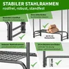 TTL GARDEN Kaminholzregal S 100x36x116cm Schwarz mit Produktbild-Vorschau 4
