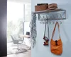 FineBuy Portemanteau mural en métal argenté 75 cm avec Voir les images du produit 2