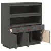 vidaXL Highboard Grau 100x40x108,5 cm Massivholz Kiefer -  Produktbild-Vorschau 14