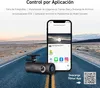 A dashcam and a smartphone displaying the dashcam app are placed on a road. Náhled obrázku produktu