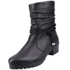Rieker Damen Stiefelette Kordel Profilsohle Blockabsatz Produktbild-Vorschau 8