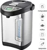 A stainless steel thermopot with a digital display and several icons indicating different uses. Náhľad obrázku produktu