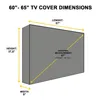 Wetterfeste, staubdichte Outdoor-TV-Abdeckung, 60-65 Zoll Produktbild-Vorschau 8